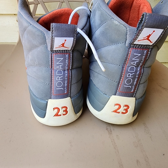 Jordan 12 Cool Grey Orange - Picture 4 of 6